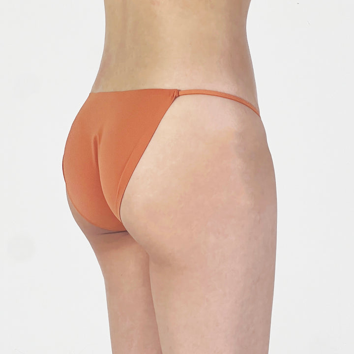 Rust Orange Minimalist String Bikini Panty
