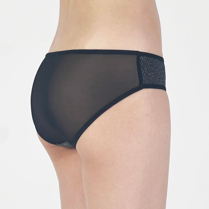 Charcoal Grey Strappy Cutout Bikini Panty