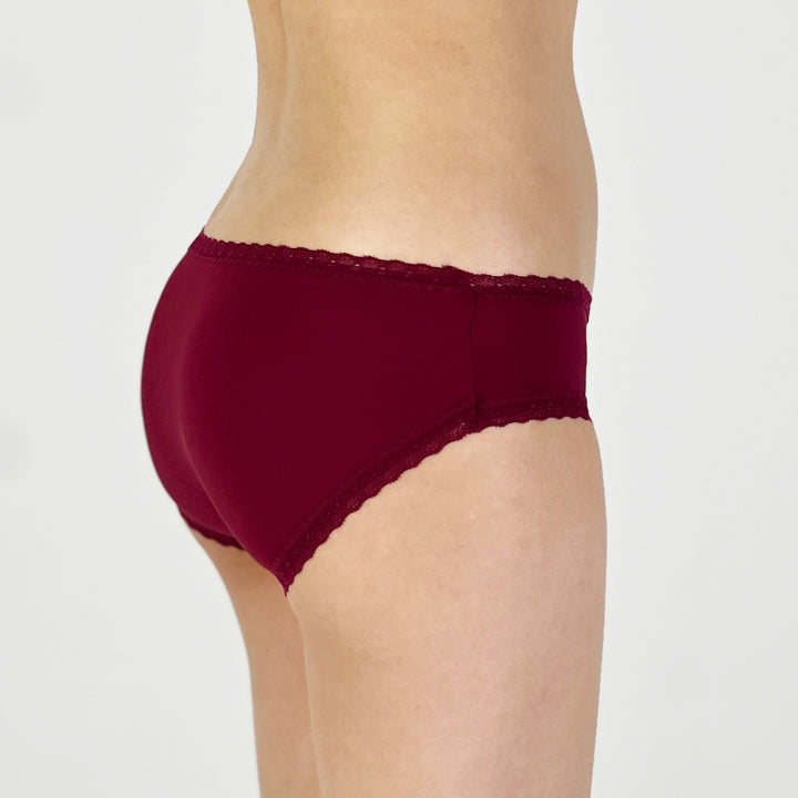 Deep Red Low Rise Panty