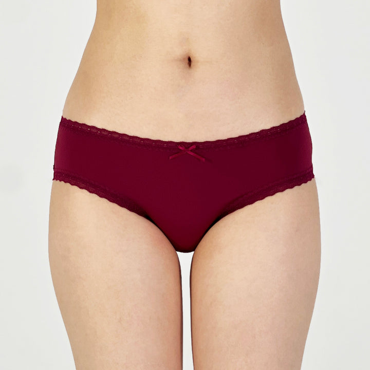 Deep Red Low Rise Panty