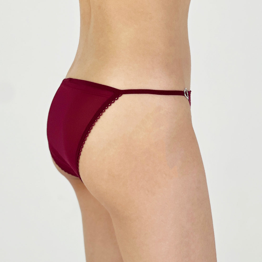 Sparkling Garnet Heart Panty