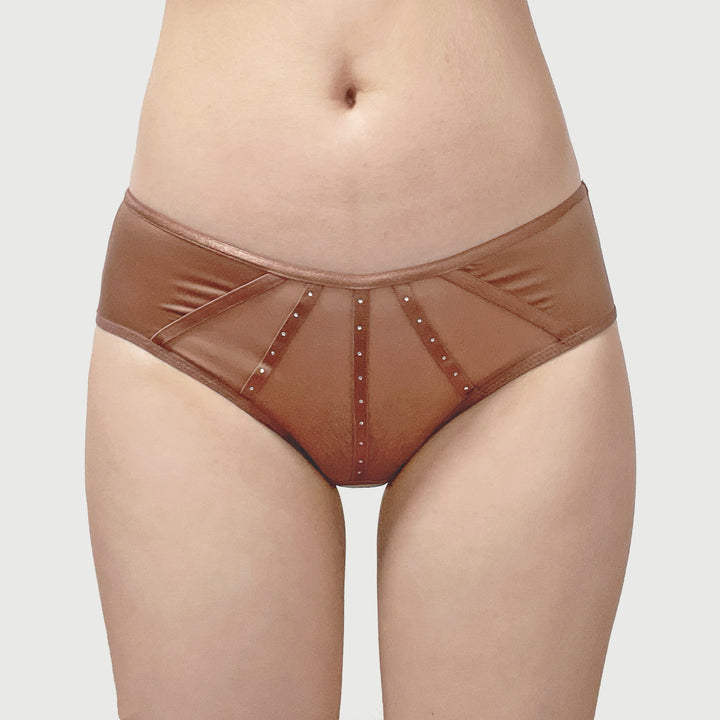 Bronze Glow Studded Briefs