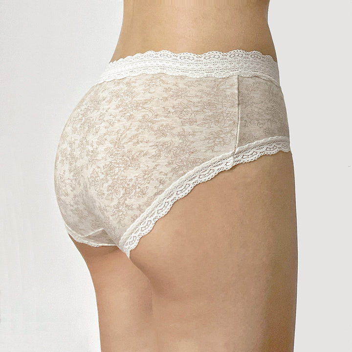 Vintage Lace Blossom High-Waist Panty