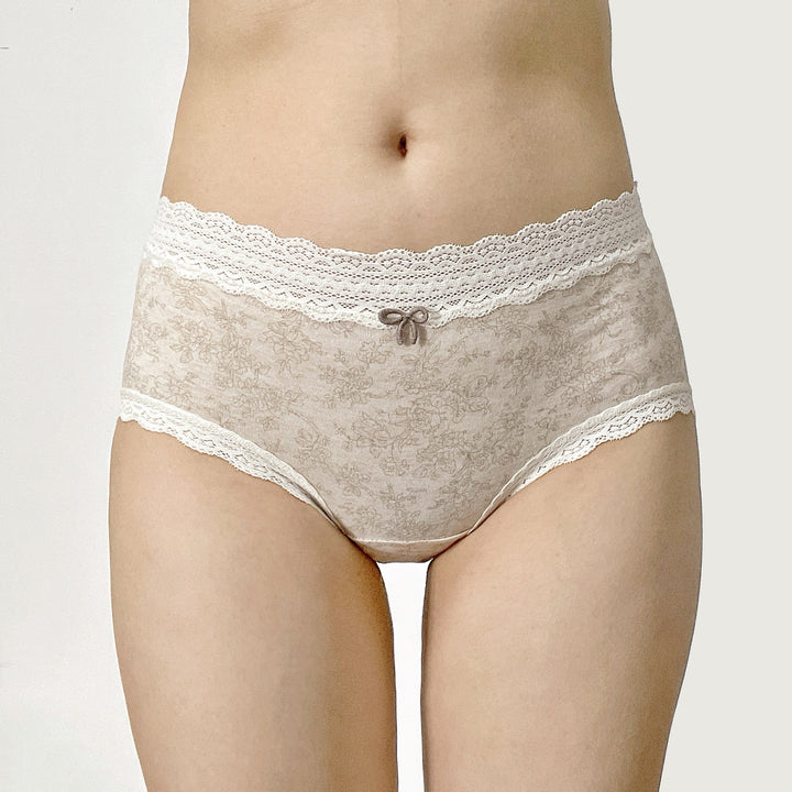 Vintage Lace Blossom High-Waist Panty