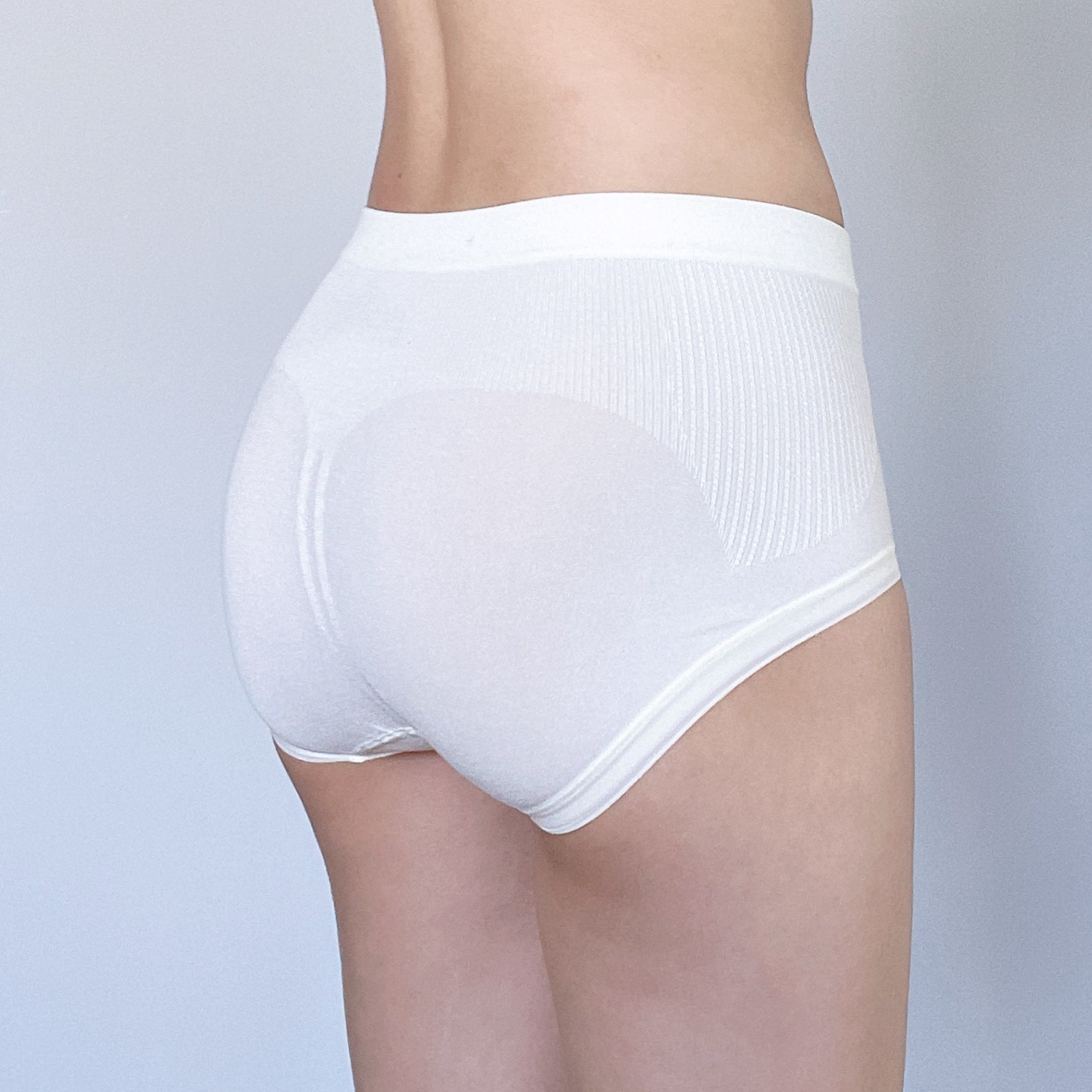 Classic White Stretch High-Waist Brief