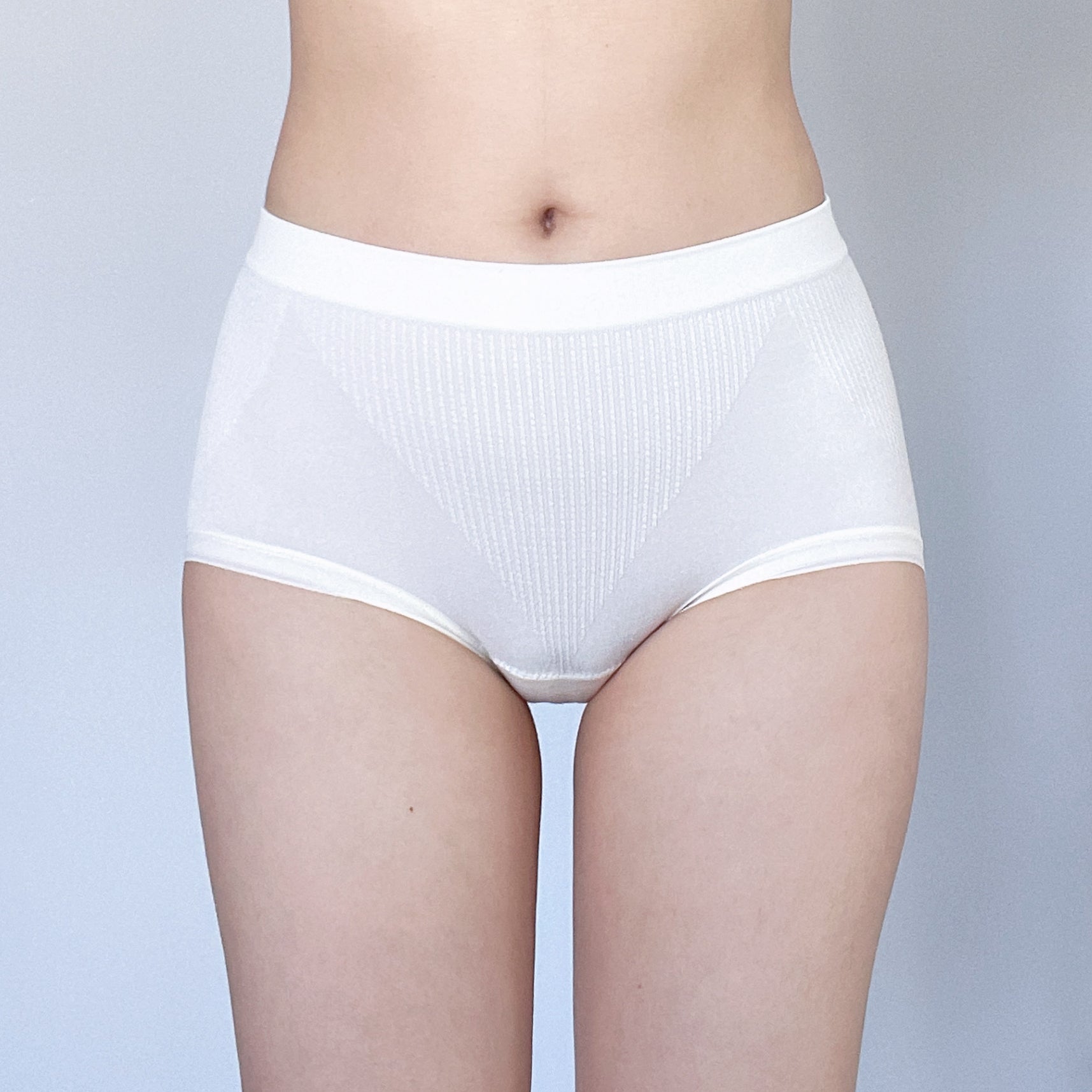 Classic White Stretch High-Waist Brief