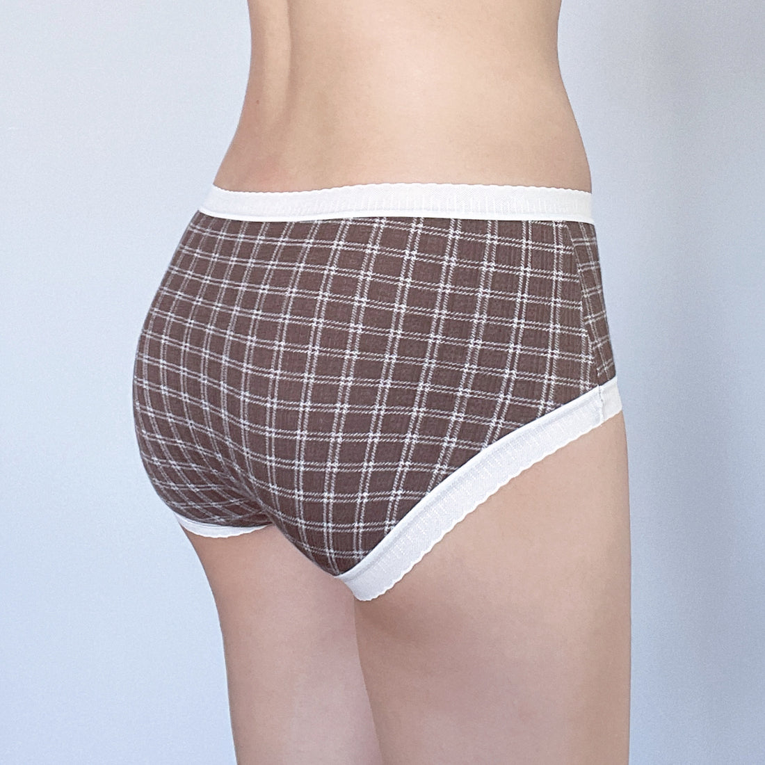 Brown Plaid Everyday Briefs