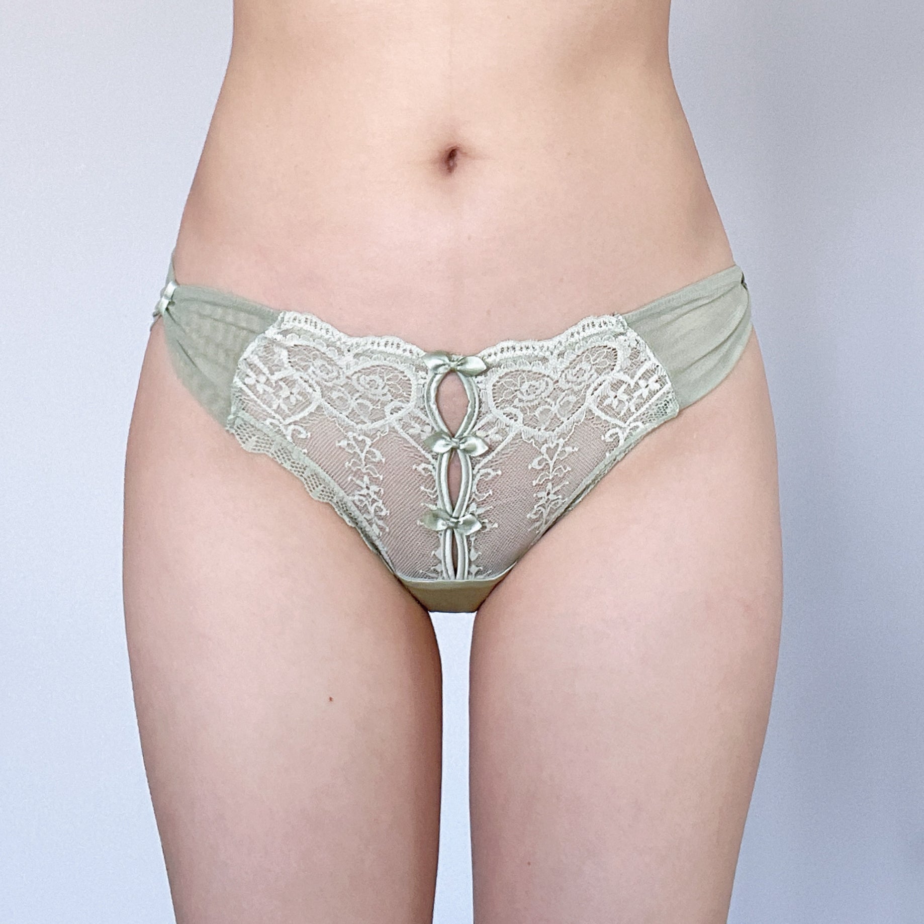 Sage Lace Keyhole Panty
