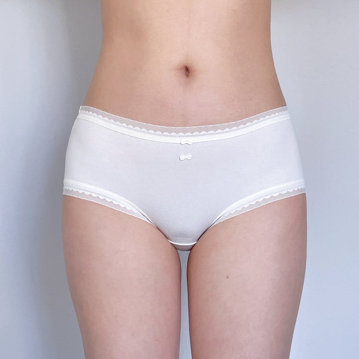 White Cotton Briefs-female panty_lingerie_underwear