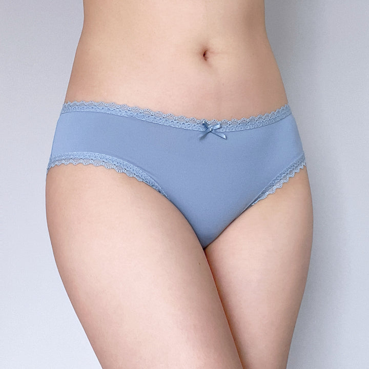 Blue Lace Trim Hipster