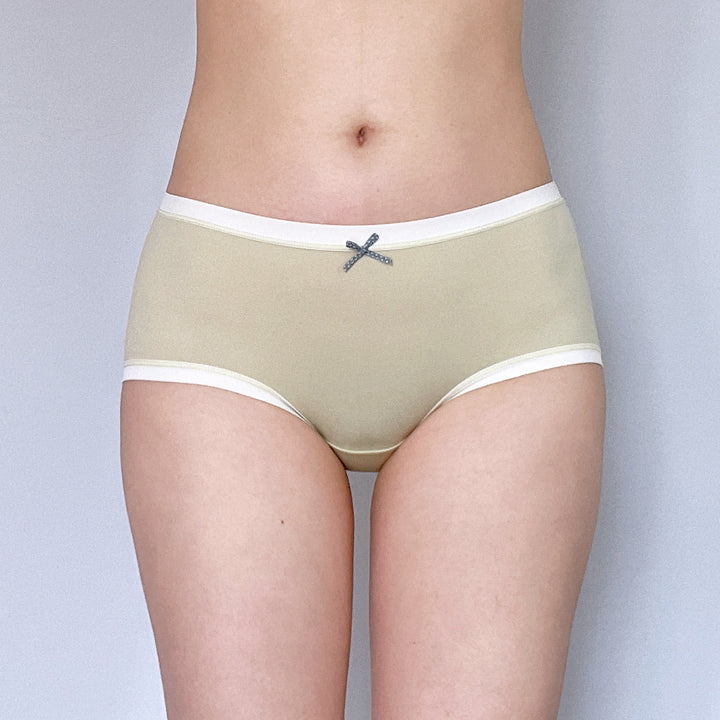Olive Green Sheer Boyshort