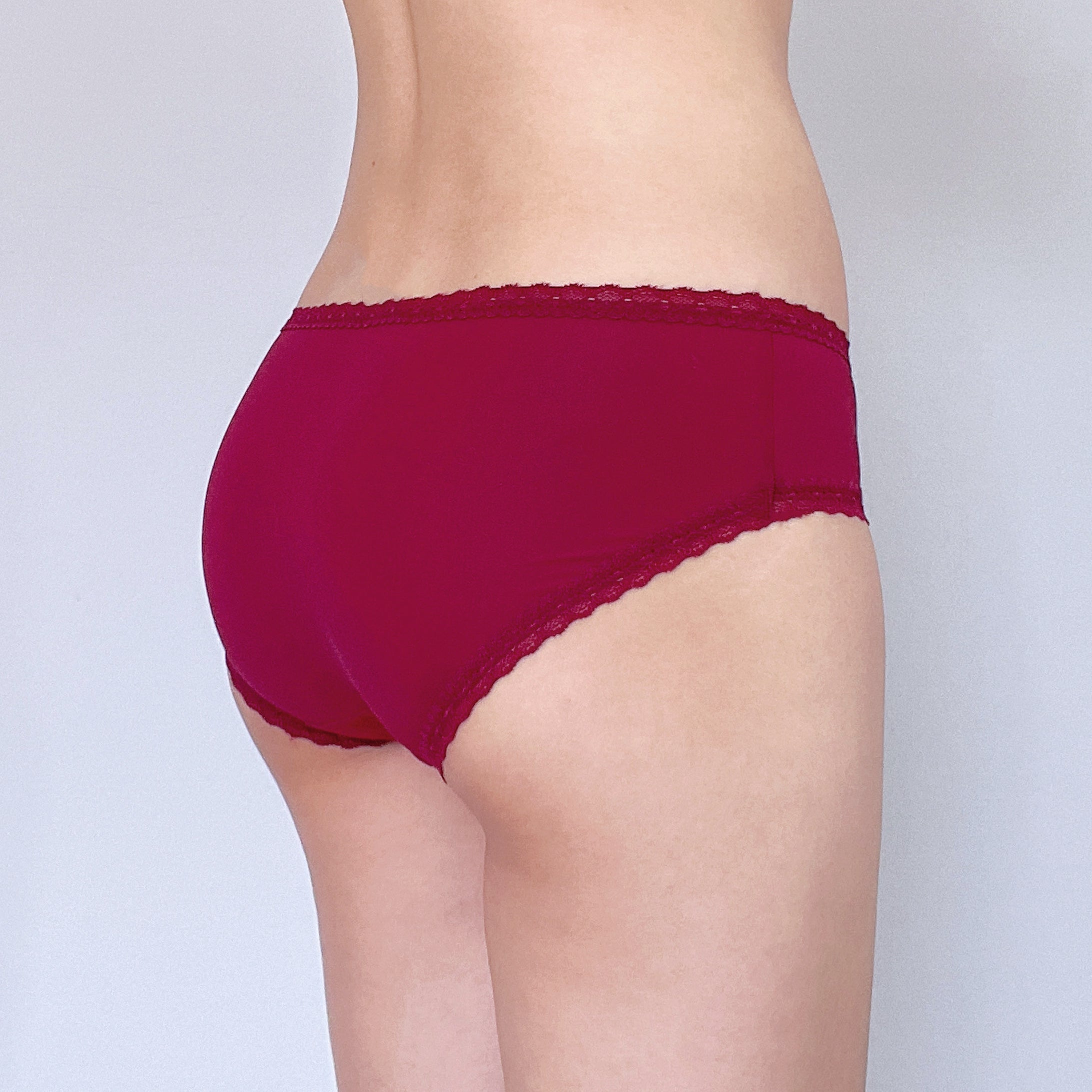 Deep Red Low Rise Panty