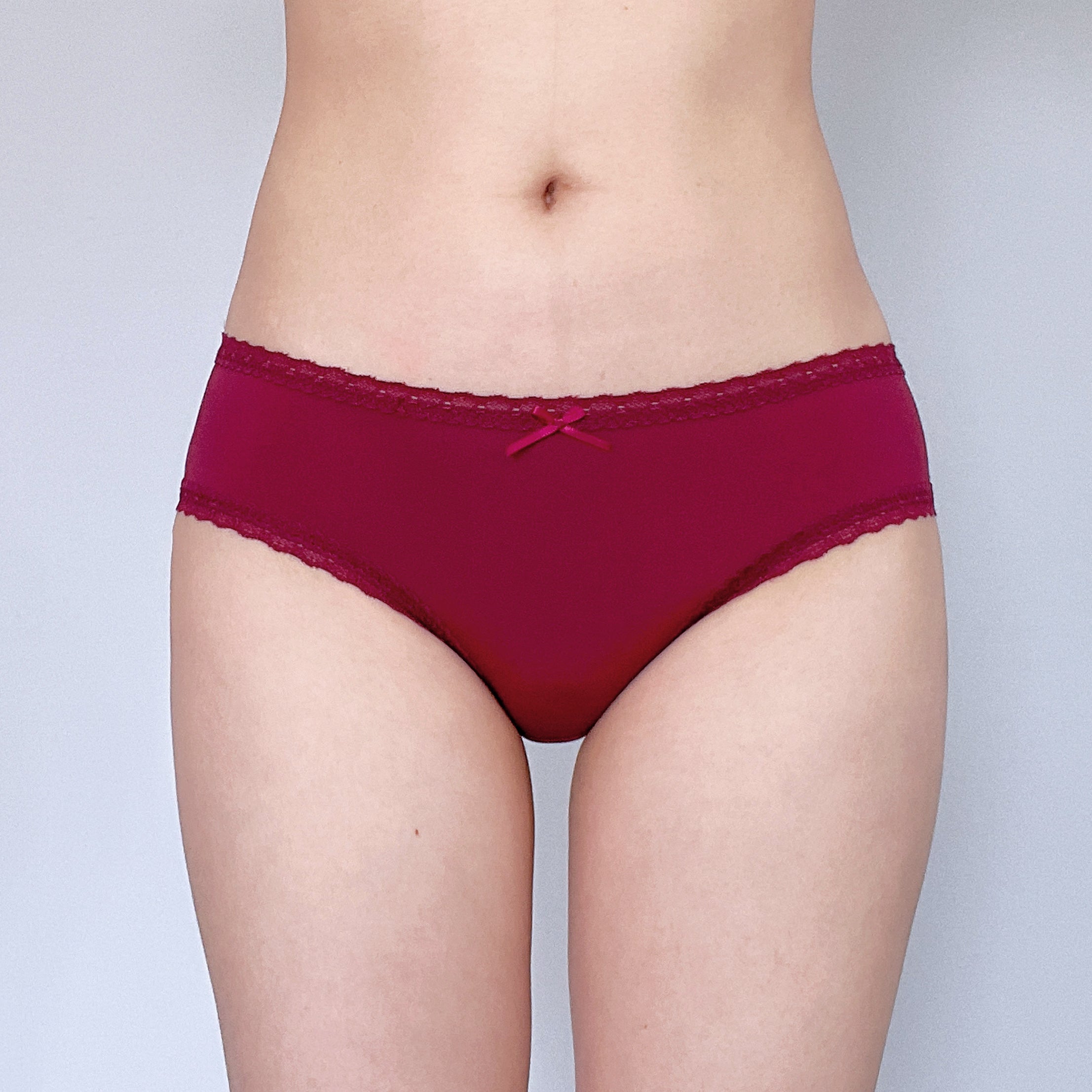 Deep Red Low Rise Panty