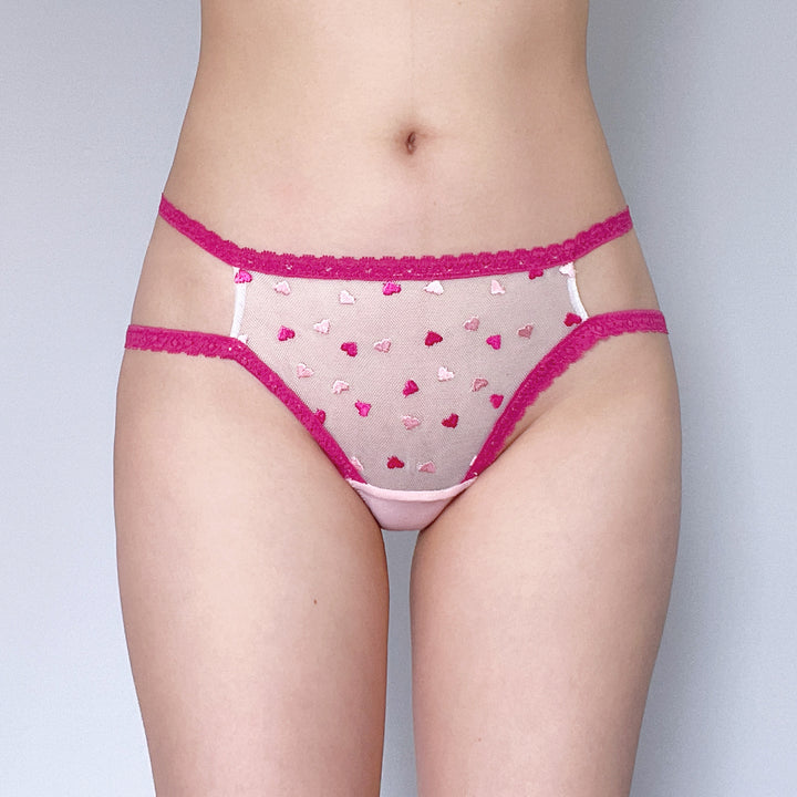 Sweetheart Lace Panty – Pink Heart