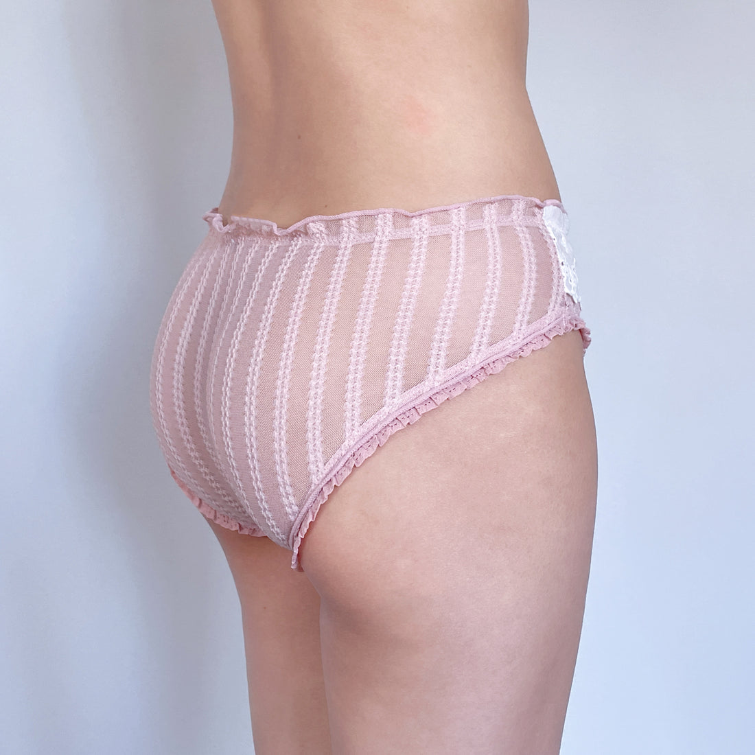 Blush Eyelet Lace Briefs
