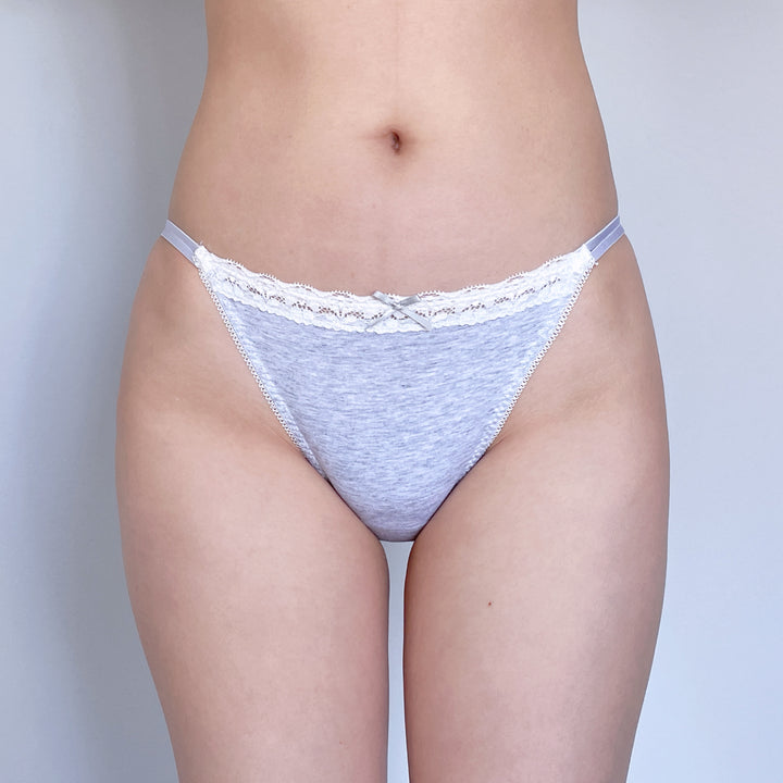Heather Lace Trim Bikini