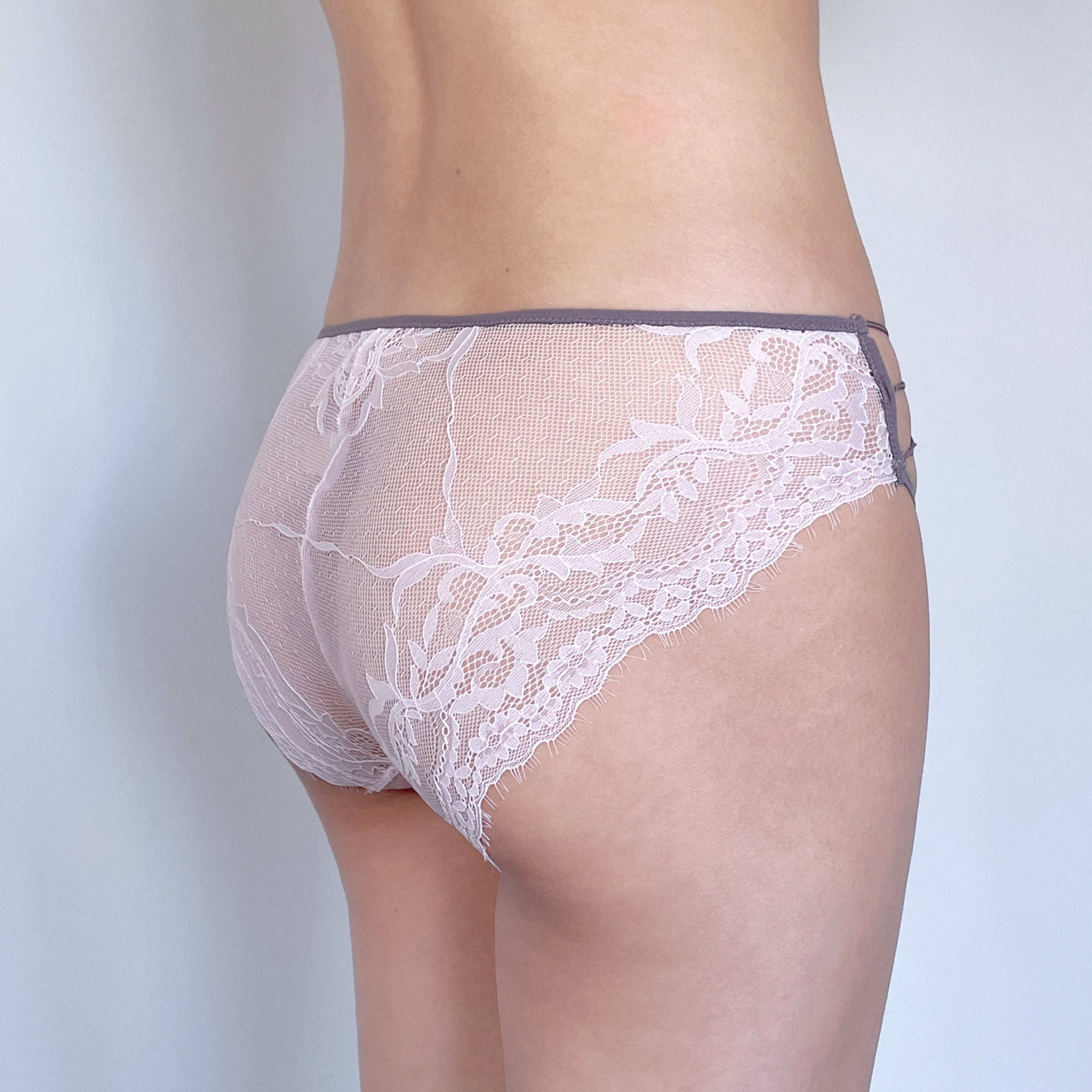 Blush Lace Cage Panty
