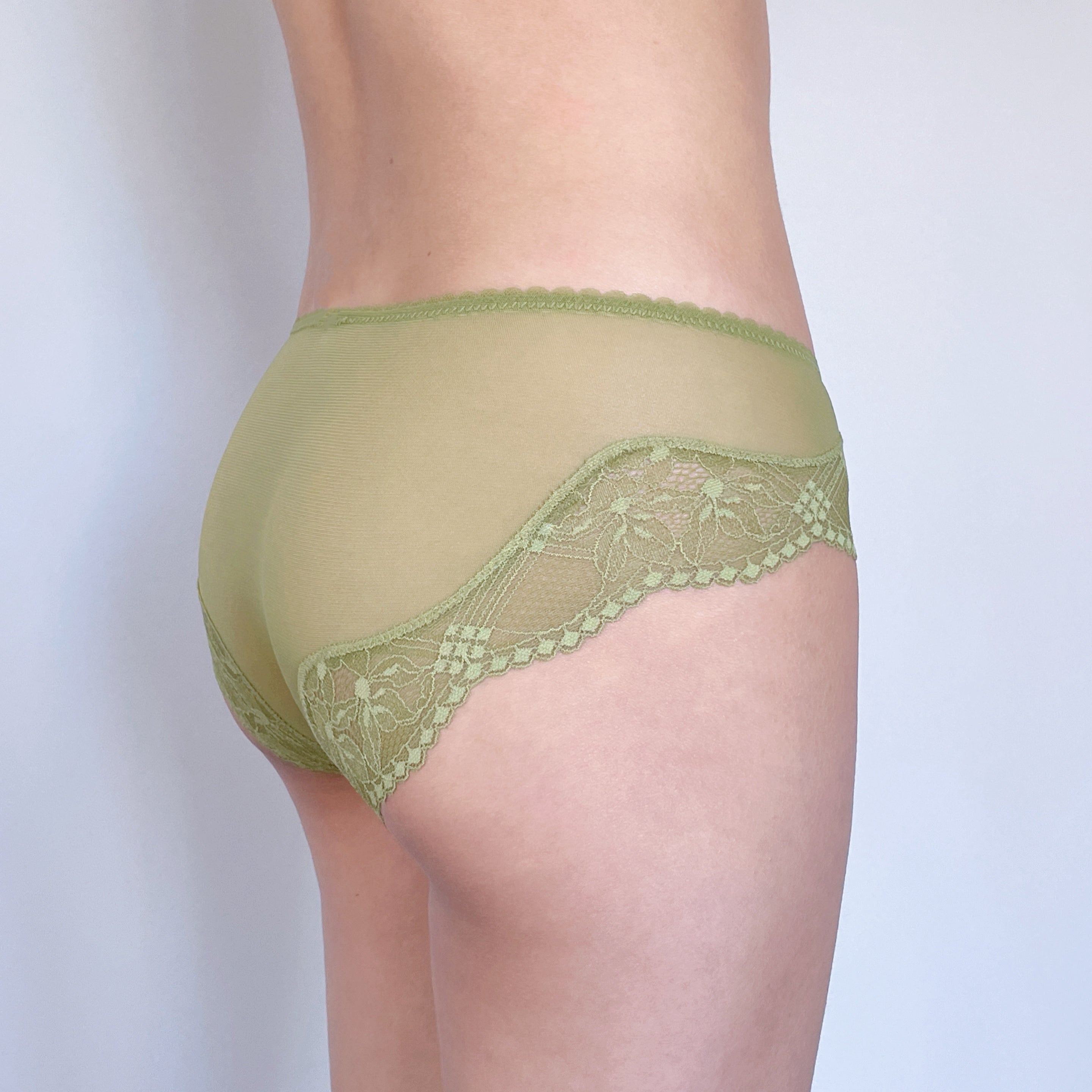 Olive Charm Lace Briefs