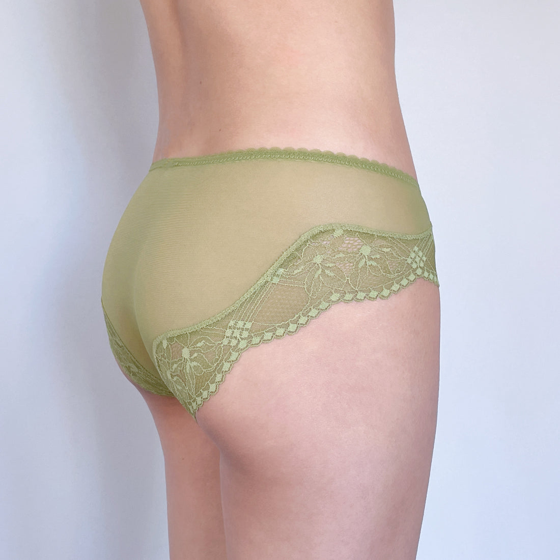 Olive Charm Lace Briefs