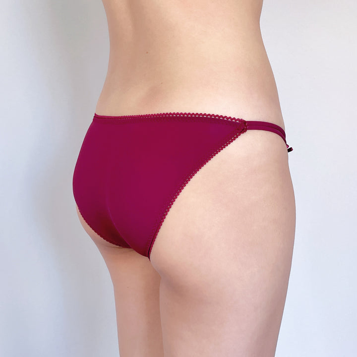 Crimson Lace String Panty